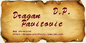 Dragan Pavitović vizit kartica